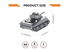 Metal Time - Konstruktorius M4 Sherman, 1/72, WoT, World of Tanks, MT070