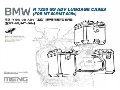 Meng Model - BMW R1250 GS ADV Luggage Cases, 1/9, SPS-091