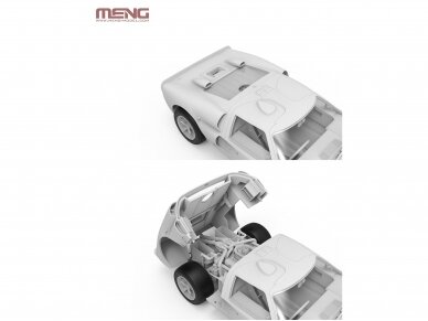 Meng Model - Team Shelby American Ford GT40 Mk.II 1966 Le Mans 24h, 1/24, CS-004 6