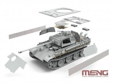 Meng Model - German Medium Tank Sd.Kfz. 171 Panther Ausf.G Early/Ausf.G with Air Defence Armor, 1/35, TS-052 3