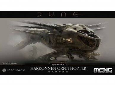 Meng Model - Dune Harkonnen Ornithopter (Spārnu platums 173 mm un garums 88 mm), MMS-014 Meng Model - Dune Harkonnen Ornithopter (Spārnu platums 173 mm un garums 88 mm), MMS-014