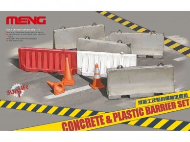 Meng Model - CONCRETE & Plastic BARRIER SET, 1/35, SPS-012