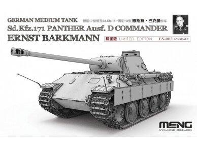 Meng Model - German Medium Tank Sd.Kfz.171 Panther Ausf.D Commander Ernst Barkmann, 1/35, ES-003