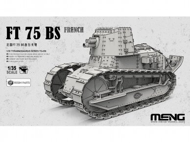 Meng Model - French Renault FT 75 BS, 1/35, TS-059 Meng Model - French Renault FT 75 BS, 1/35, TS-059