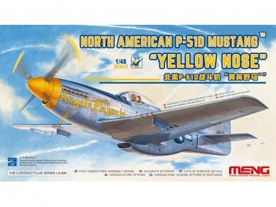 Meng Model - North American P-51D Mustang `Yellow Nose`, 1/48, LS-009