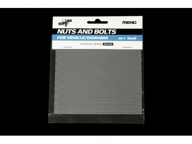 Meng Model - Nuts and Bolts SET A (small) 156 pcs. each size -0.8 / 1.0 / 1.4 mm, 1/35, SPS-005