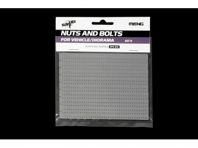Meng Model - Nuts and Bolts SET D 156 pcs. each size -1.3 / 1.5 / 1.7 mm, 1/35, SPS-009