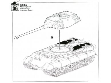 Meng Model - Sd.Kfz.182 King tiger (Porsche Turret), 1/35, TS-037 25