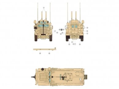 Meng Model - US Cougar 6x6 MRAP VEHICLE, 1/35, SS-005 18