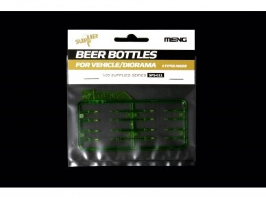 Meng Model - Beer Bottles for Vehicle/Diorama 4 Types, 1/35, SPS-011