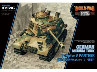 Meng Model - World War Toons PzKpfw V Panther German Medium Tank, WWT-007