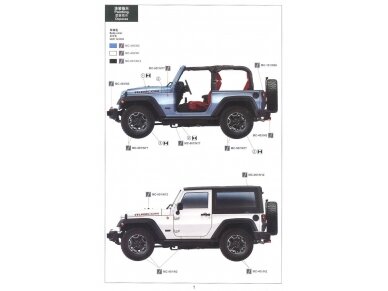Meng Models - Jeep Wrangler Rubicon 2-Door, 1/24, CS-003 7 Meng Models - Jeep Wrangler Rubicon 2-Door, 1/24, CS-003 7