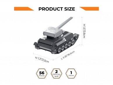 Metal Time - Konstruktorius AMX-13/75, 1/72, WoT, World of Tanks, MT068 1