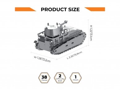 Metal Time - Konstruktorius Vs.Kfz.31 Leichttraktor, 1/72, WoT, World of Tanks, MT063 1