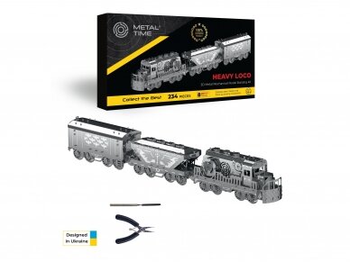 Metal Time - Konstruktors Heavy Loco (mehānisks), MT023 1 Metal Time - Konstruktors Heavy Loco (mehānisks), MT023 1