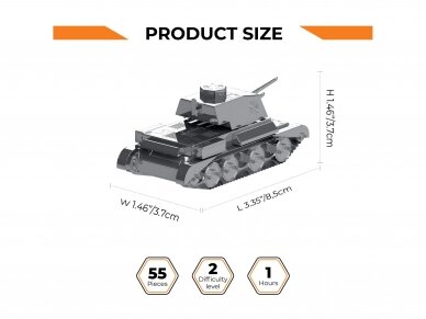 Metal Time - Конструктор Cruiser Mk III, 1/72, WoT, World of Tanks, MT064 1