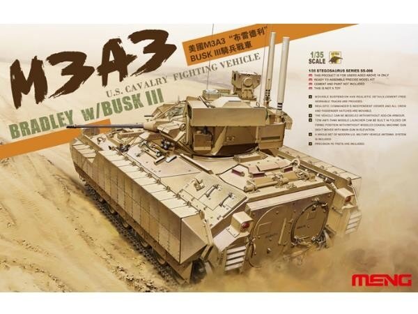 Meng Model - US Cavalry Fighting Vehicle M3A3 Bradley w/Busk III, 1/35, SS-006 Meng Model - US Cavalry Fighting Vehicle M3A3 Bradley w/Busk III, 1/35, SS-006