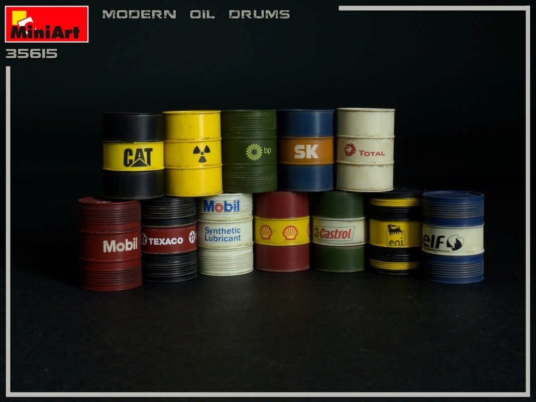 Miniart - Modern Oil Drums 200L, 1/35, 35615 2 Miniart - Modern Oil Drums 200L, 1/35, 35615 2