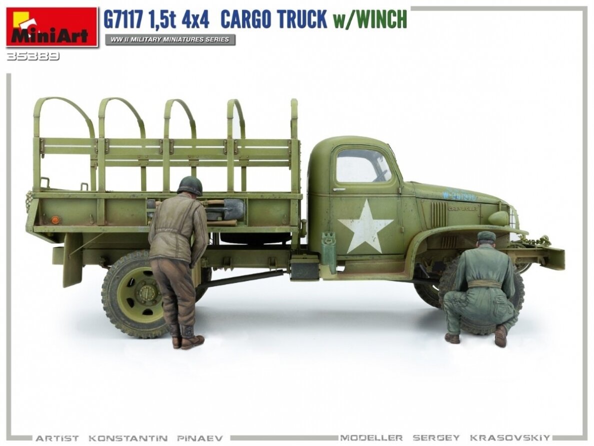 Miniart - Chevrolet G7117 1,5T 4x4 Cargo Truck w/Winch, 1/35, 35389 5 Miniart - Chevrolet G7117 1,5T 4x4 Cargo Truck w/Winch, 1/35, 35389 5