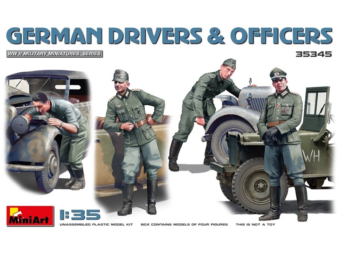 Miniart - German Drivers & Officers, 1/35, 35345 Miniart - German Drivers & Officers, 1/35, 35345