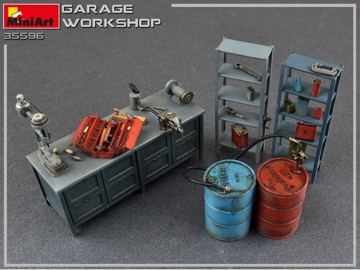 Miniart - Garage Workshop, 1/35, 35596 2 Miniart - Garage Workshop, 1/35, 35596 2