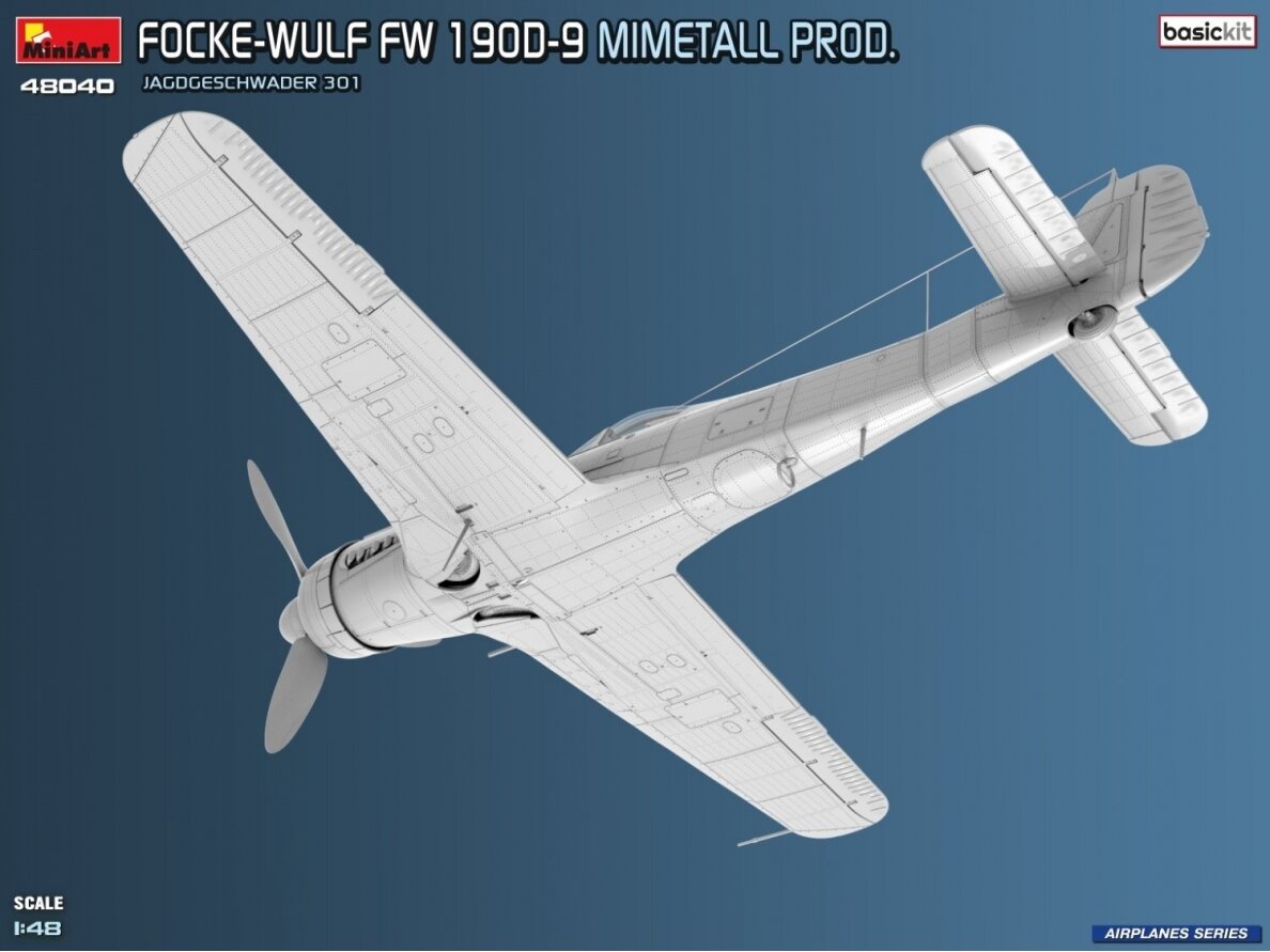Miniart - Focke-Wulf FW-190D-9 Mimetall Prod. JG 301. Basic Kit, 1/48, 48040 10 Miniart - Focke-Wulf FW-190D-9 Mimetall Prod. JG 301. Basic Kit, 1/48, 48040 10