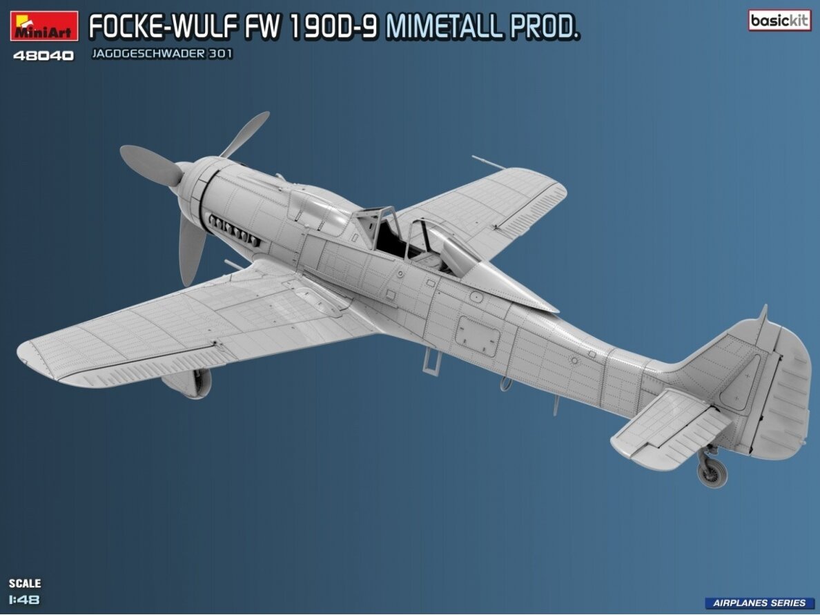 Miniart - Focke-Wulf FW-190D-9 Mimetall Prod. JG 301. Basic Kit, 1/48, 48040 11 Miniart - Focke-Wulf FW-190D-9 Mimetall Prod. JG 301. Basic Kit, 1/48, 48040 11