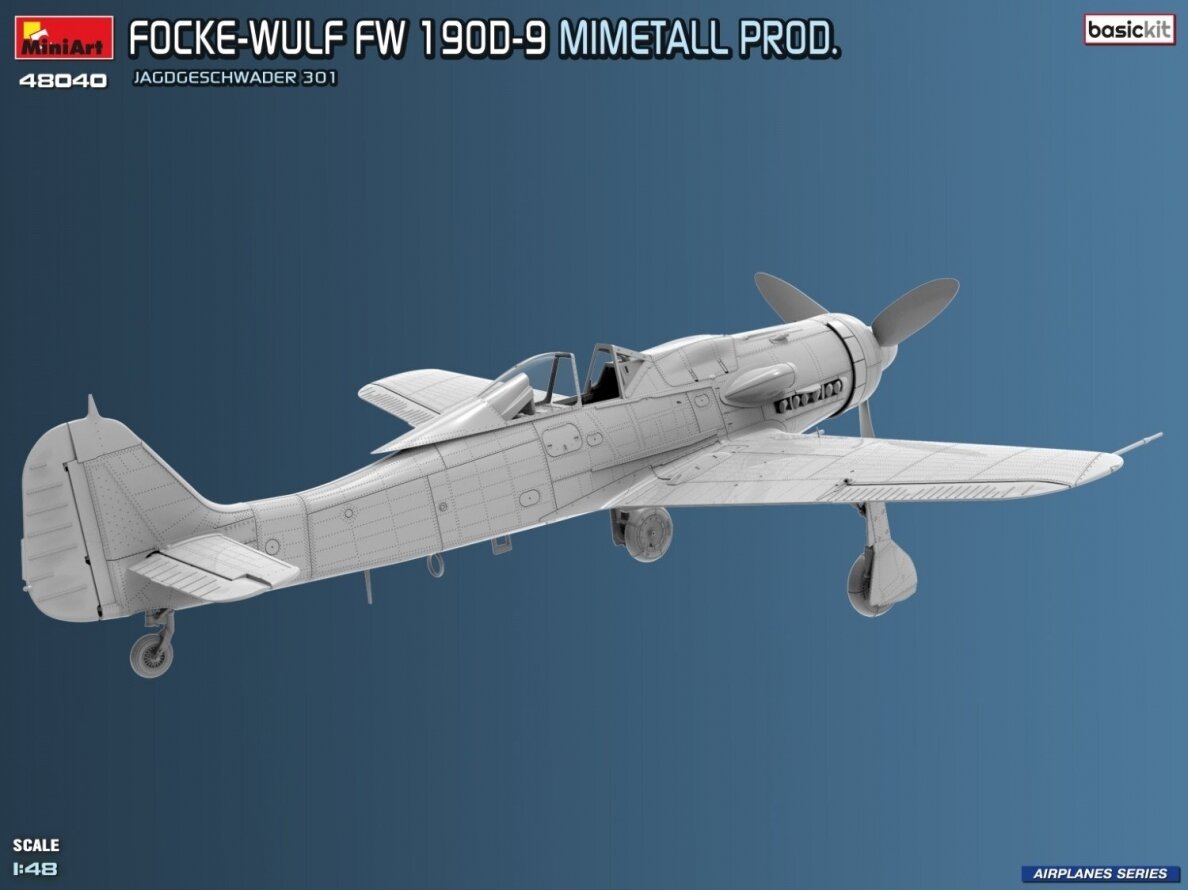 Miniart - Focke-Wulf FW-190D-9 Mimetall Prod. JG 301. Basic Kit, 1/48, 48040 15 Miniart - Focke-Wulf FW-190D-9 Mimetall Prod. JG 301. Basic Kit, 1/48, 48040 15