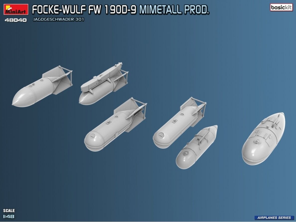 Miniart - Focke-Wulf FW-190D-9 Mimetall Prod. JG 301. Basic Kit, 1/48, 48040 16 Miniart - Focke-Wulf FW-190D-9 Mimetall Prod. JG 301. Basic Kit, 1/48, 48040 16