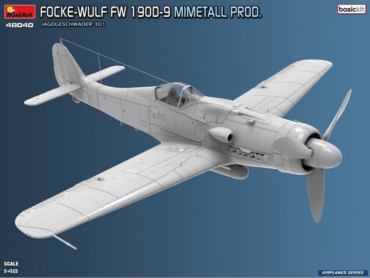 Miniart - Focke-Wulf FW-190D-9 Mimetall Prod. JG 301. Basic Kit, 1/48, 48040 3 Miniart - Focke-Wulf FW-190D-9 Mimetall Prod. JG 301. Basic Kit, 1/48, 48040 3