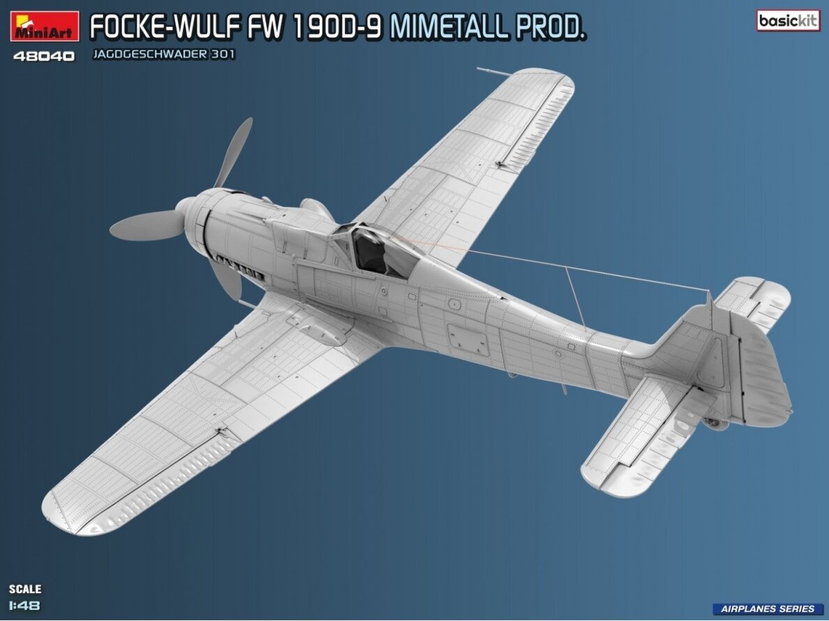 Miniart - Focke-Wulf FW-190D-9 Mimetall Prod. JG 301. Basic Kit, 1/48, 48040 5 Miniart - Focke-Wulf FW-190D-9 Mimetall Prod. JG 301. Basic Kit, 1/48, 48040 5