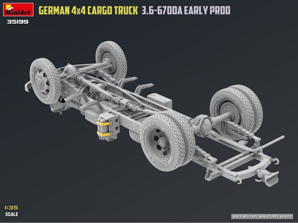 Miniart - German 4x4 Cargo Truck 3.6-6700A, 1/35, 35199 18 Miniart - German 4x4 Cargo Truck 3.6-6700A, 1/35, 35199 18