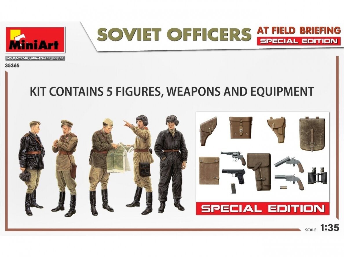 Miniart - Soviet Officers at Field Briefing Special Edition, 1/35, 35365 9 Miniart - Soviet Officers at Field Briefing Special Edition, 1/35, 35365 9