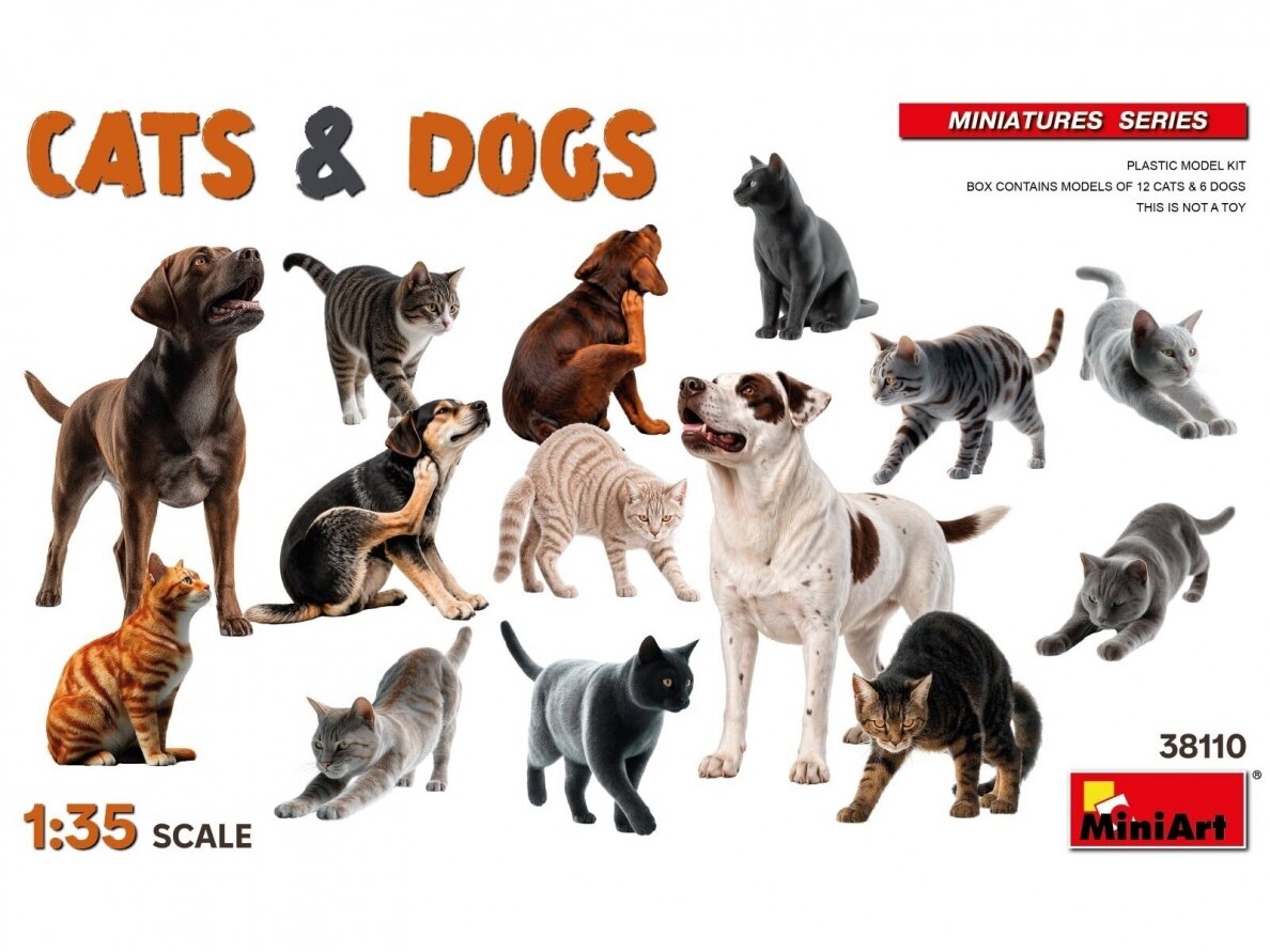 Miniart - Cats & Dogs, 1/35, 38110