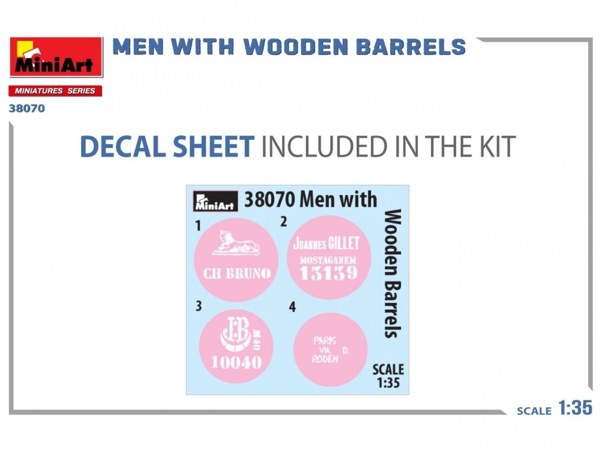 Miniart - Men with wooden Barrels, 1/35, 38070 5 Miniart - Men with wooden Barrels, 1/35, 38070 5