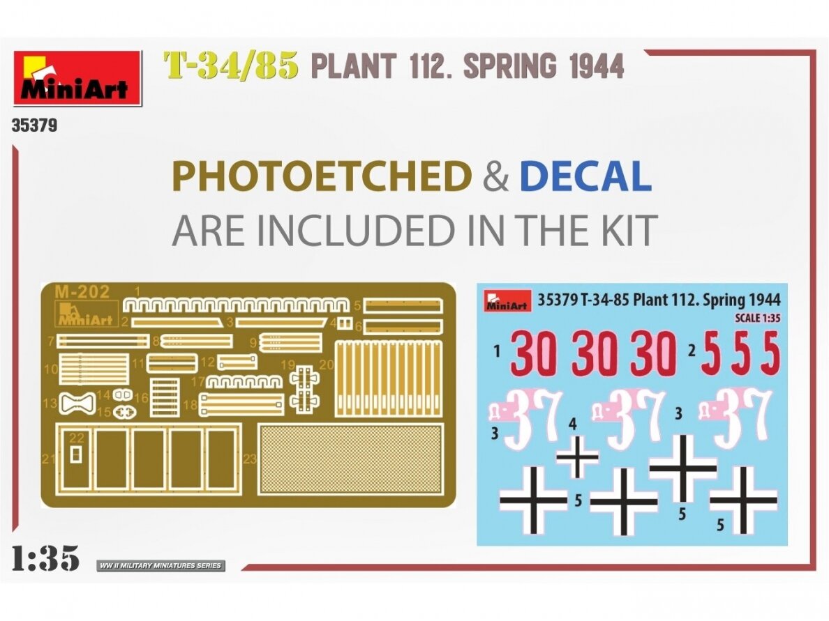 Miniart - T-34/85 PLANT 112. SPRING 1944, 1/35, 35379 29 Miniart - T-34/85 PLANT 112. SPRING 1944, 1/35, 35379 29