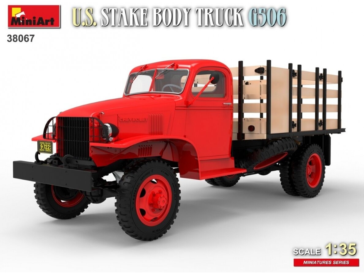 Miniart - U.S. Stake Body Truck Chevrolet G506, 1/35, 38067 5 Miniart - U.S. Stake Body Truck Chevrolet G506, 1/35, 38067 5