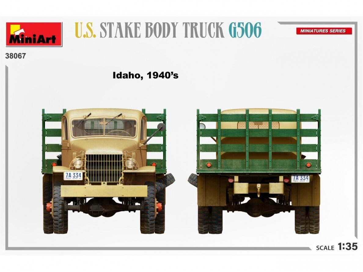 Miniart - U.S. Stake Body Truck Chevrolet G506, 1/35, 38067 12 Miniart - U.S. Stake Body Truck Chevrolet G506, 1/35, 38067 12