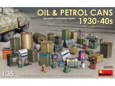 Miniart - Oil & Petrol Cans 1930s-1940s Building & Accessories Series, 1/35, 35595