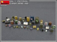 Miniart - Oil & Petrol Cans 1930s-1940s Building & Accessories Series, 1/35, 35595
