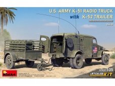 Miniart - U.S. Army K51 Radio Truck with K52 Trailer Interior Kit (Chevrolet G506), 1/35, 35418