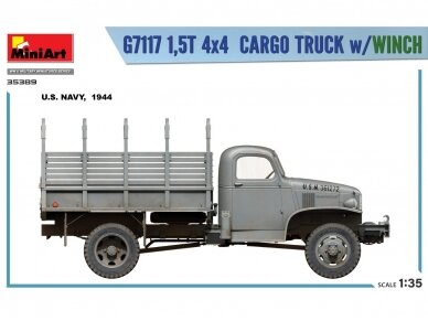 Miniart - Chevrolet G7117 1,5T 4x4 Cargo Truck w/Winch, 1/35, 35389 41