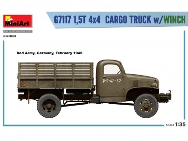 Miniart - Chevrolet G7117 1,5T 4x4 Cargo Truck w/Winch, 1/35, 35389 47