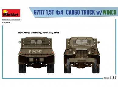 Miniart - Chevrolet G7117 1,5T 4x4 Cargo Truck w/Winch, 1/35, 35389 36