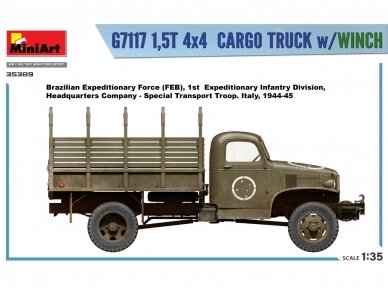Miniart - Chevrolet G7117 1,5T 4x4 Cargo Truck w/Winch, 1/35, 35389 45
