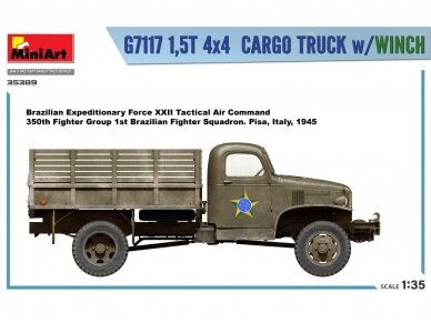 Miniart - Chevrolet G7117 1,5T 4x4 Cargo Truck w/Winch, 1/35, 35389 37
