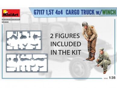 Miniart - Chevrolet G7117 1,5T 4x4 Cargo Truck w/Winch, 1/35, 35389 11