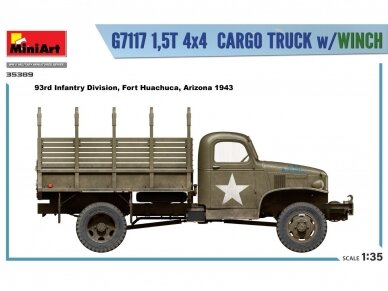Miniart - Chevrolet G7117 1,5T 4x4 Cargo Truck w/Winch, 1/35, 35389 43