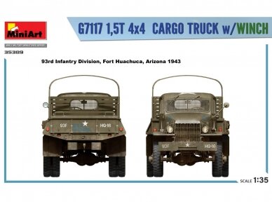 Miniart - Chevrolet G7117 1,5T 4x4 Cargo Truck w/Winch, 1/35, 35389 44