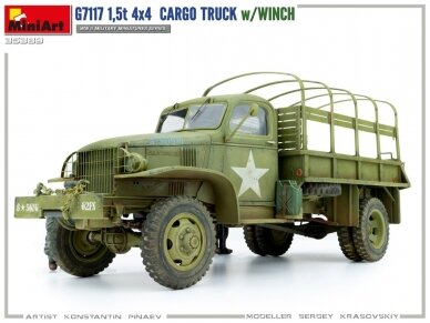 Miniart - Chevrolet G7117 1,5T 4x4 Cargo Truck w/Winch, 1/35, 35389 2